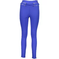 Blaue Damen Hose Haken und Reißverschluss Guess