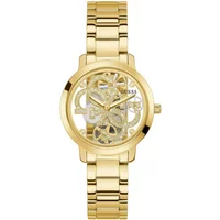 Guess Damen Armbanduhr Quatro clear gold 36 mm Gw0300L2 Guess