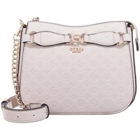 Guess Hobo Bags - Arlena Logo Crossbody Hobo - Gr. unisize - in Creme - für Damen