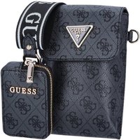 Guess Umhängetasche GUESS Umhängetasche/Handytasche Latona Coal Logo (1