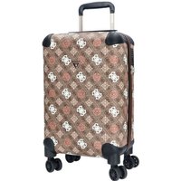 Guess Reisetasche GUESS 4-Rad Trolley 53cm Berta Latte Logo Multi