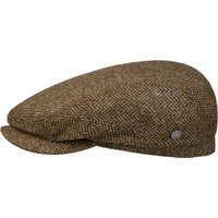 Crimson Wool Herringbone Flatcap by Lierys