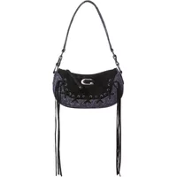 Denim Fransen Schultertasche Guess