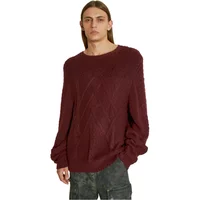 Loop-Pullover mit Zopfmuster Guess