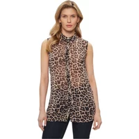 Leoparden Ärmellose Bluse - Tiermuster Guess