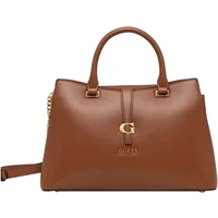 Braune Leder-Schultertasche Elegantes Design Guess