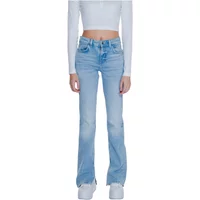 Blaue Reißverschluss Knopf Jeans Herbst/Winter Frauen Guess