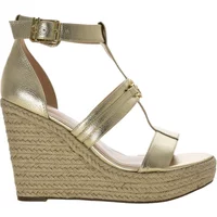 Goldene Espadrilles Sandalen - Hoher Absatz Guess