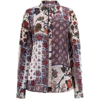 Blumige Flowy Bluse - Multicolor