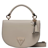 Beige Handtasche mit gehämmerter Wirkung Guess