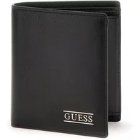 Schwarze PU-Leder Brieftasche - Boston Guess