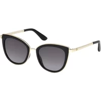 Schwarze Gold/Grau Getönte Sonnenbrille Guess