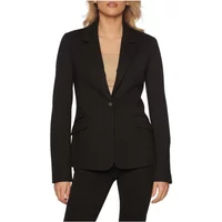 Logo Button Blazer - Schwarz Slim Fit Guess