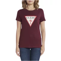 Baumwoll Logo T-Shirt - Rosen Guess