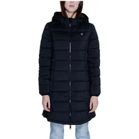 Schwarze Reißverschluss-Kapuzenjacke Herbst/Winter Guess