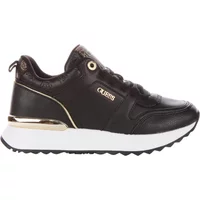 Peony Logo Schwarz Gold Sneakers Frauen Guess