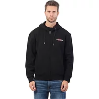 Schwarzer Hoodie Mit Reißverschluss Guess