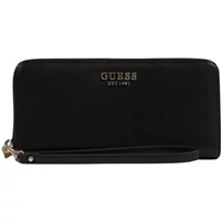 Schwarze PU-Leder Brieftasche - Laurel Guess