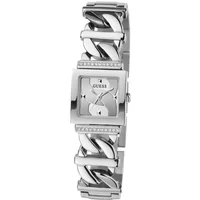 Silberne Runaway Edelstahl Uhr Guess