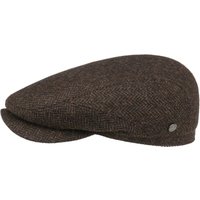 Crimson Wool Herringbone Flatcap by Lierys