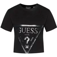 Kurzarm Logo Tee - Schwarz Guess